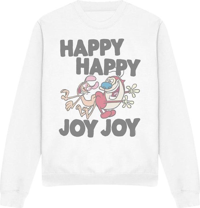 Actual product image Ren & Stimpy Unisex Adult Happy Happy Joy Joy Sweatshirt (M)