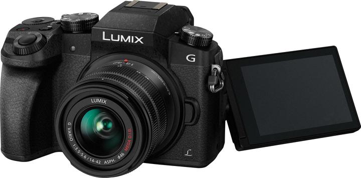 Produktbild Panasonic DMC-G70 + Lumix G Vario 14-42mm f/3.5-5.6 (14 - 42 mm, 16 Mpx, Micro Four Thirds)
