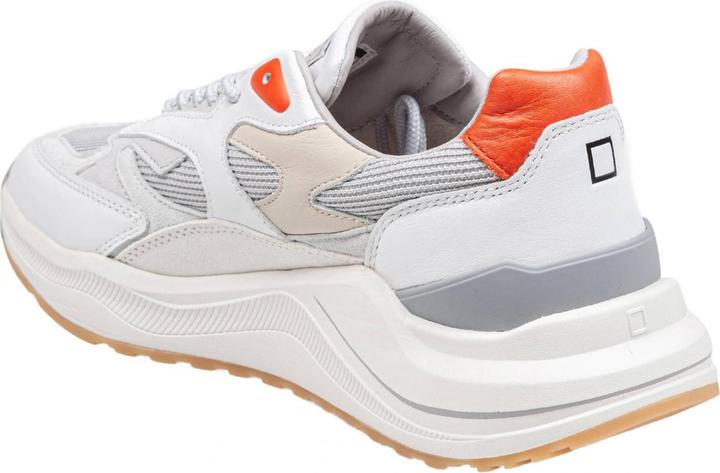 Produktbild D.a.t.e. D.a.t.e fuga sport sneakers in leather and fabric color white and coral (41)