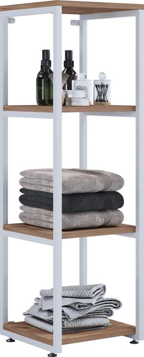 Immagine prodotto VCM Mobili da bagno Armadietto alto Scaffale da bagno Bitila L (112 x 35 x 35 cm)