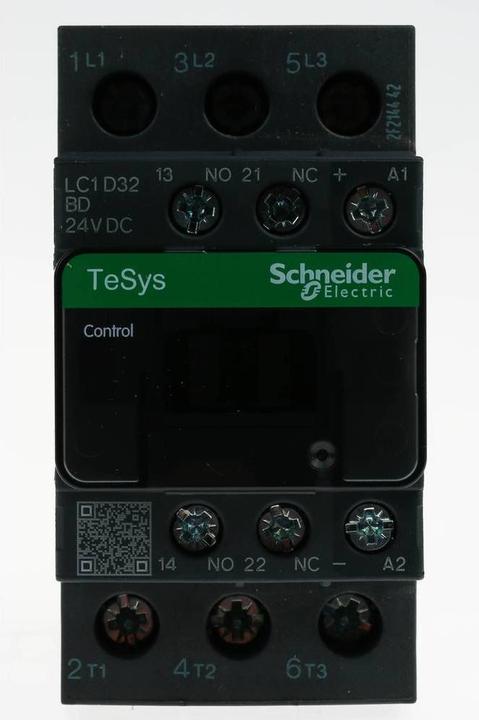 Actual product image Schneider Electric Contactor 3-pole NO 32A 24VDC