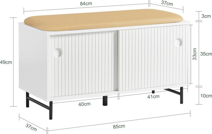 Actual product image SoBuy Cloakroom bench