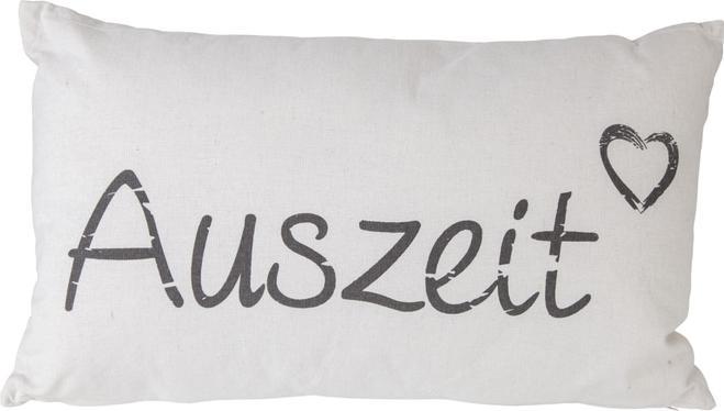 Ootb Cremefarbenes Deko-Kissen, Auszeit (30 x 50 cm)