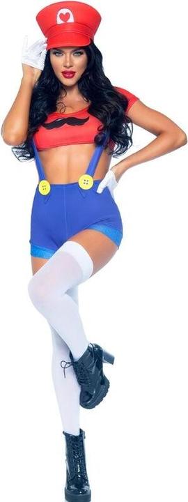 Leg Avenue Sexy Kostãoem Mario Bros Rouge/Bleu M (M)