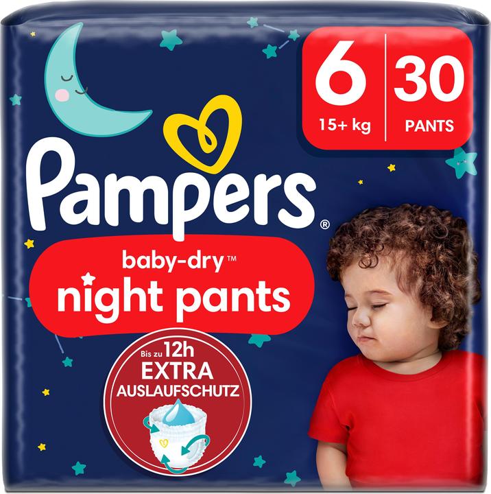Actual product image Pampers Baby-Dry Night Pants (Size 6, Pack, 30 Piece)