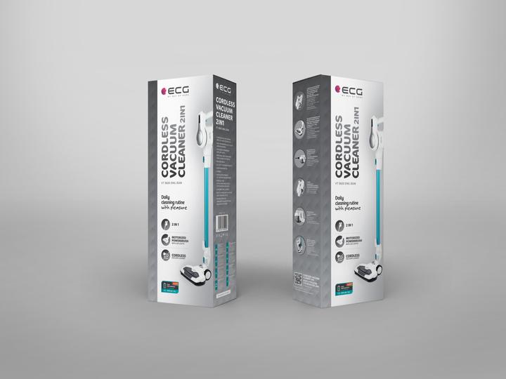 Immagine prodotto ECG VT 3620 aspirapolvere a bastone 2in1 Jean, Fino a 40 minuti di autonomia per carica