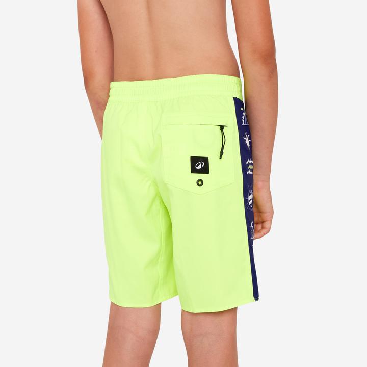 Image du produit Olaian Boardshort surf Garçon - 900 band jaune (140)