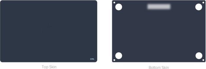 Actual product image JCPAL MacGuard Two-in-One Skin Set for MacBook Air 15" (M2 2023, M3 2025 & M4 2025) - Midnight