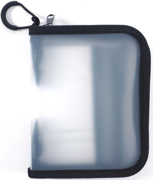 Foldersys Sachet à fermeture éclair Mini A6 transparent/noir 0,5 mm (A6, 1 x)