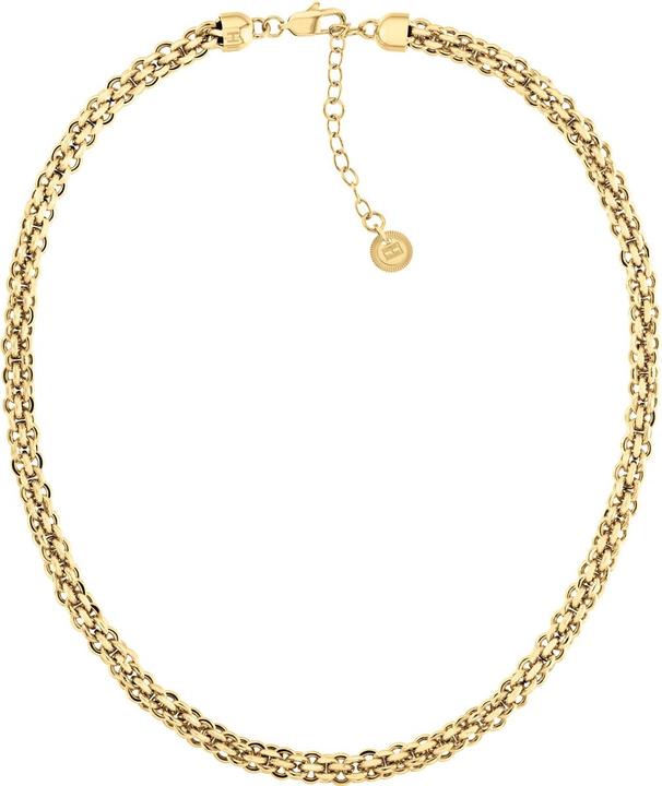 Tommy Hilfiger Intertwined Circles Chain Halskette (Edelstahl, 45 cm)