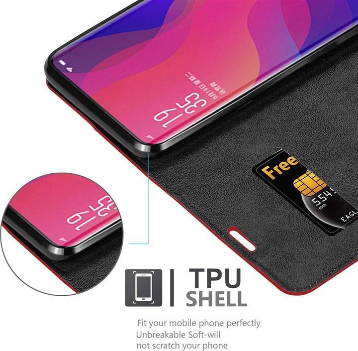 Productafbeelding Cadorabo Boek Onzichtbare Magneethoes (Oppo Find X)