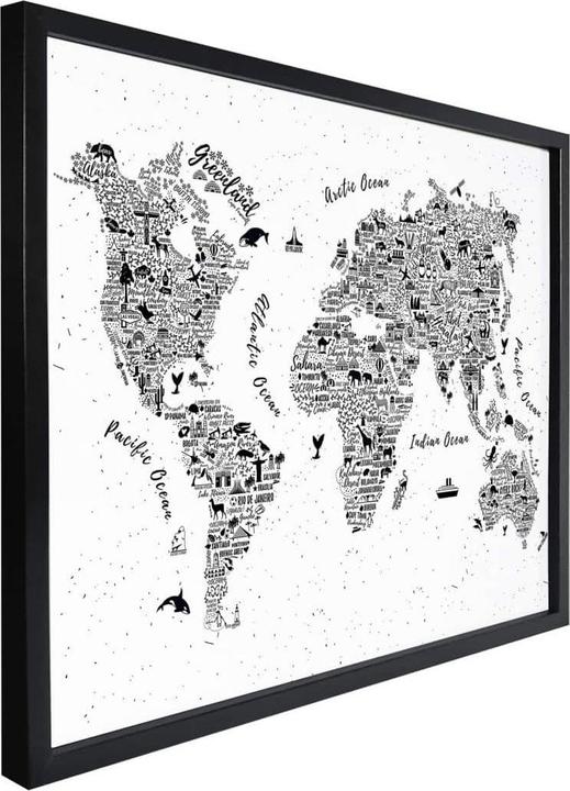 Produktbild Trenddeko Weltkarte - Around the world (50 x 40 cm)