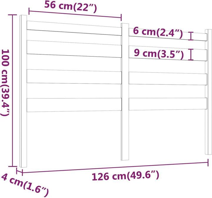 Image du produit VidaXL Bonar (126 x 4 x 100 cm)