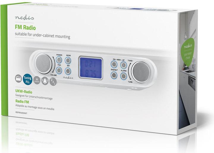 Produktbild Nedis Küche Radio FM-Radio Unterschrank-Radio 30 voreingestellte Sender Display mit automatischem D (FM)