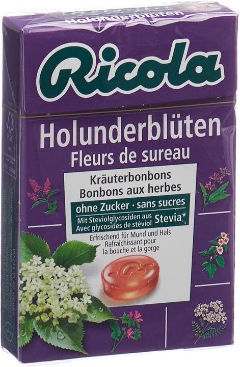 Immagine prodotto Ricola Holunderblüten Bonbons ohne Zucker mit Stevia (1 pz., 50 g)