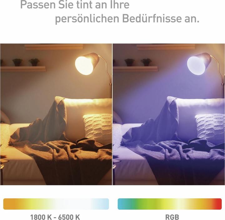 Actual product image Müller Licht LED reflector dimmable GU10/6W(50W) 350 lm 1800- 6500 K warm white daylight white + (GU10, 6 W, 350 lm, 1 x, F)