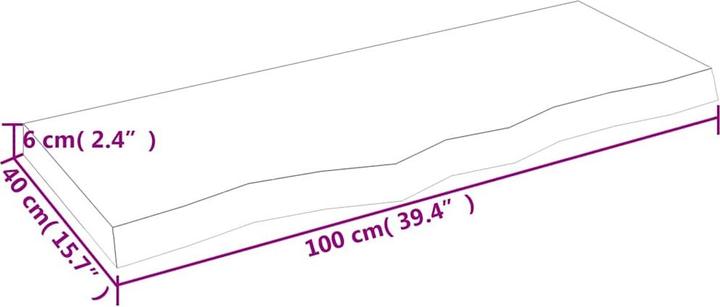 Actual product image VidaXL Emerald (100 x 6 x 40 cm)