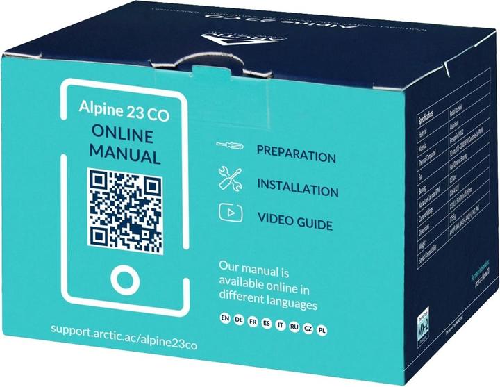 Actual product image Arctic Alpine 23 CO AMD4/AMD3+/AMD2+/FM2/FM1 (65 mm)