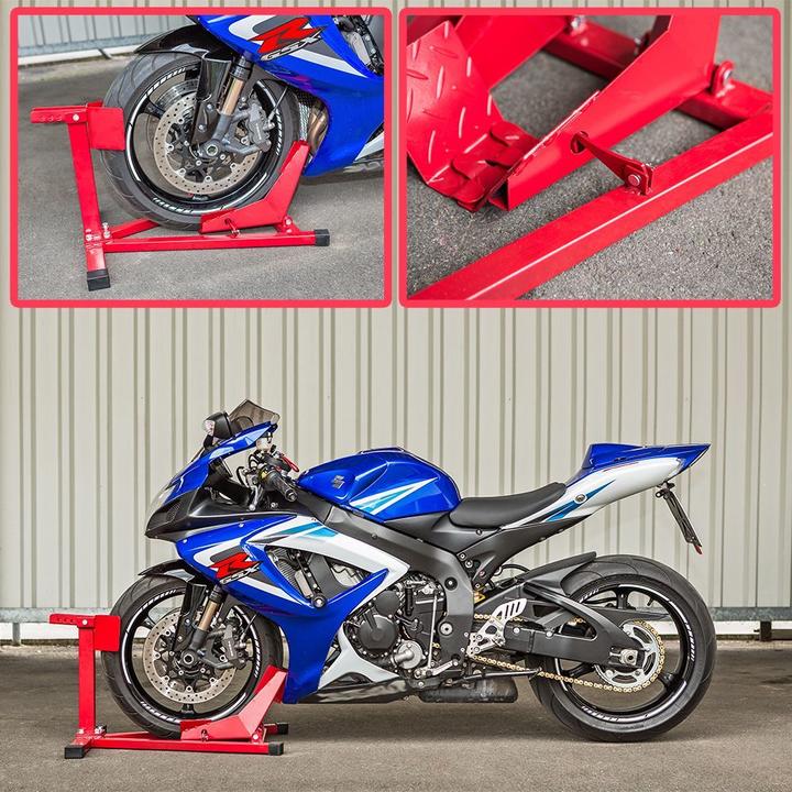 Actual product image tectake Motorcycle stand