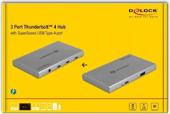 Image du produit Delock Station d'accueil Thunderbolt 4 (Thunderbolt, 5 Ports)