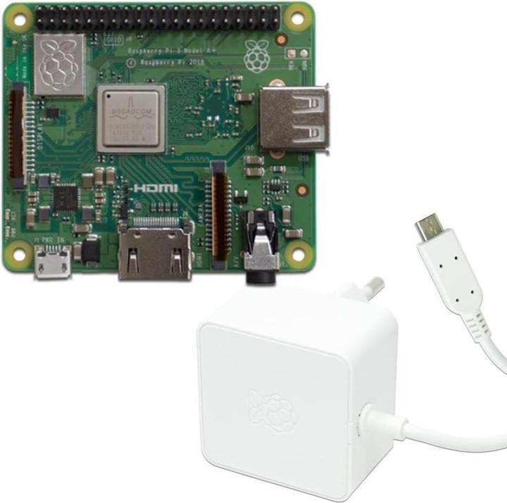 Produktbild Raspberry Pi EB43121 - 3 Model A SBC Platine Bundle inkl. Netzteil