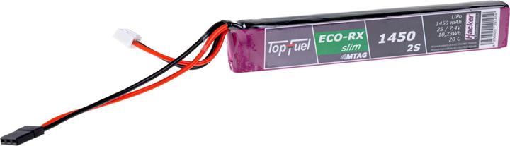 Actual product image Hacker RC Battery TopFuel LiPo 20C ECO-X 1450mAh 2S slim RX MTAG (7.40 V, 1450 mAh)