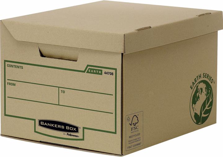 Fellowes 1x10 Earth hinged lid box cube (A4)