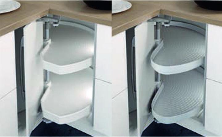 Produktbild Ninka Eckschrank-Drehbeschläge MONDO für Eckmöbel 90° mit Falttüren, o (1 Stk.)