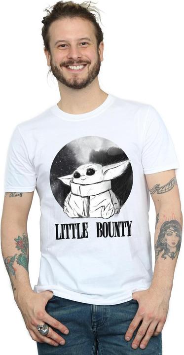 Actual product image Star Wars Mens The Mandalorian Little Bounty T-Shirt (L)