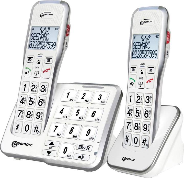 Immagine prodotto Geemarc AMPLIDECT 595-2 PHOTO Telefono cordless per anziani Segreteria telefonica, tasti fotografici
