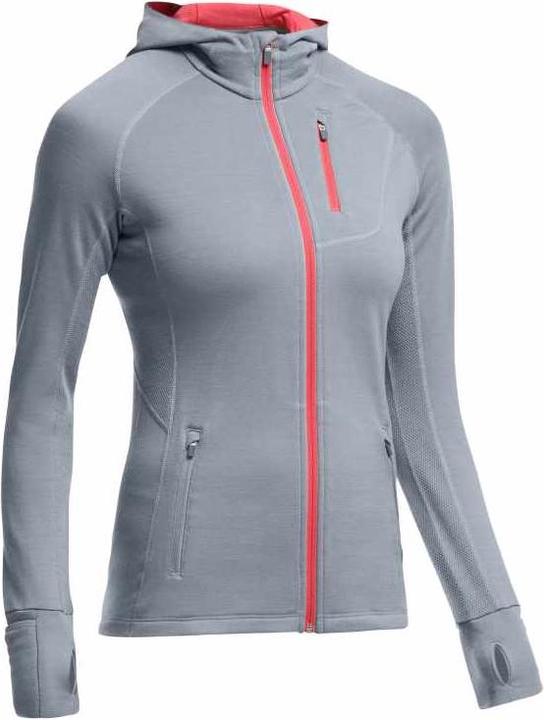 Icebreaker Quantum Cappuccio con zip a maniche lunghe (L)