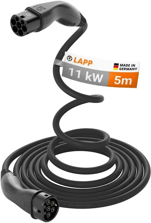 Actual product image Lapp Mobility EV-TYP2 Ladekabel HELIX 3-phasig (Type 2, 11 kW, 20 A, 5 m)