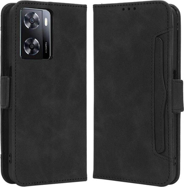 Actual product image Cover-Discount OPPO A57s - Case with many card slots black (Oppo A57s)