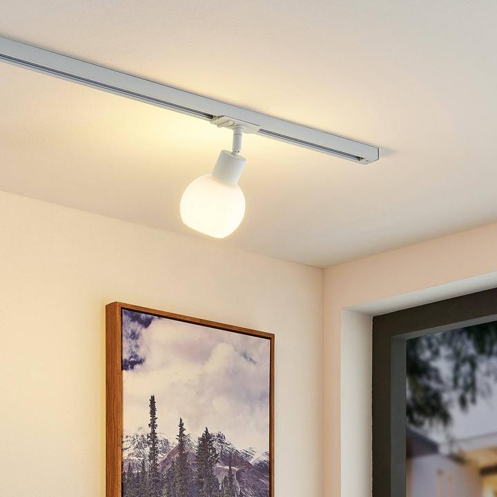 Actual product image Lindby Maart LED spot 1 phase track, white (470 lm, E14)