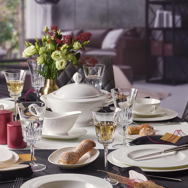 Actual product image Villeroy & Boch White Pearl Teller-Set (6 Piece)