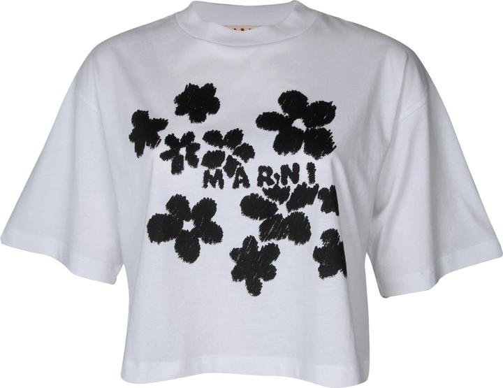 Produktbild Marni cotton t-shirt with flower print (40)