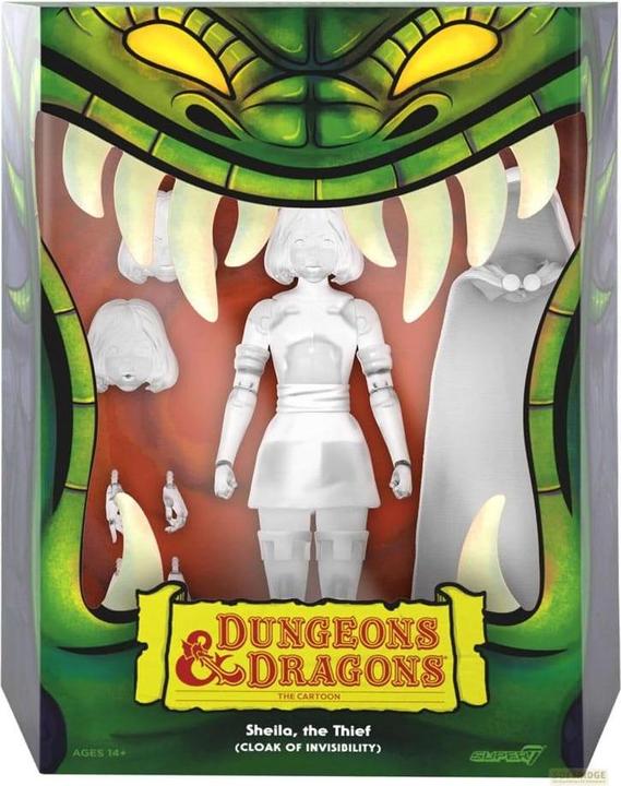 Immagine prodotto Super7 Dungeons & Dragons Ultimates! Figura d'azione Sheila il Ladro Invisibile 18 cm