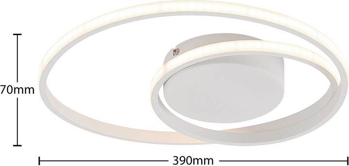 Actual product image Lindby LED ceiling lamp Emisua CCT dimmable white (850 lm)