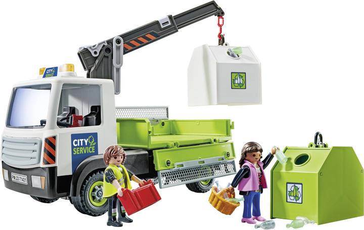 Image du produit Playmobil 71431 Camion de collecte de verre usagé avec conteneur (71431, Playmobil City Action)