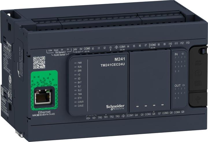 Actual product image Schneider Electric CONTROLLER M241-24IO RELAY ETHERNET