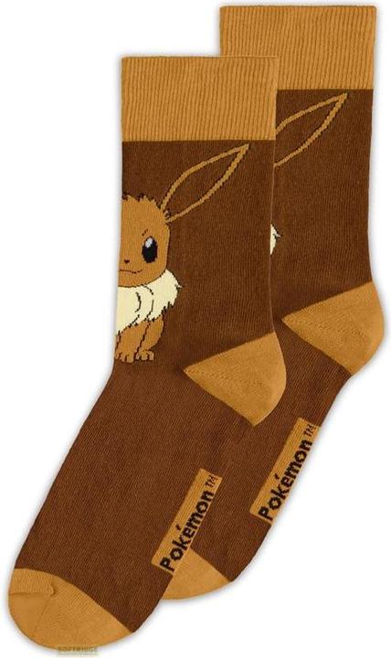 Difuzed Pokémon - Eevee Novelty Socks - 43/46 (43, 46)