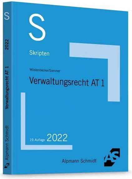 Produktbild Skript Verwaltungsrecht AT 1 (Deutsch, Christian Sommer, Horst Wüstenbecker, 2022)