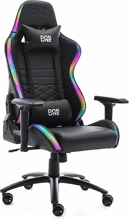 Image du produit Don One Chaise de jeu Valentino RGB noire