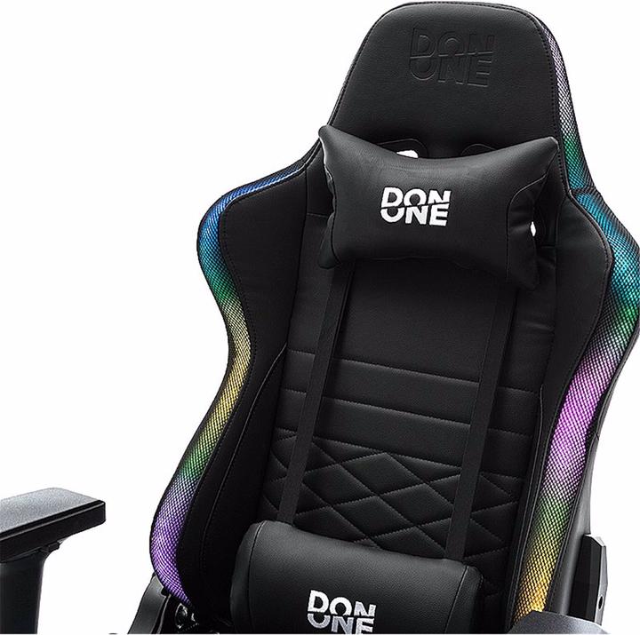 Image du produit Don One Chaise de jeu Valentino RGB noire