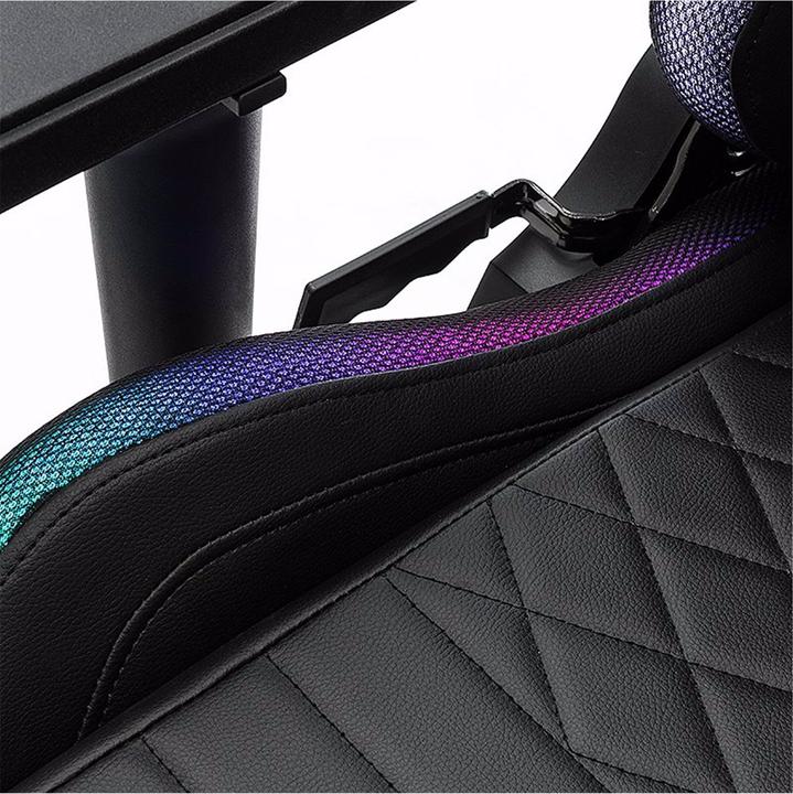 Image du produit Don One Chaise de jeu Valentino RGB noire