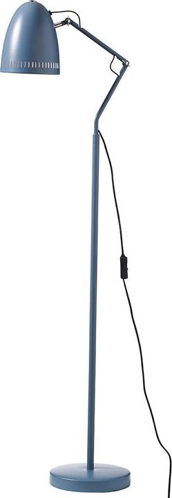 Superliving Stehlampe Metall "Dynamo" matt rauchblau (E27)