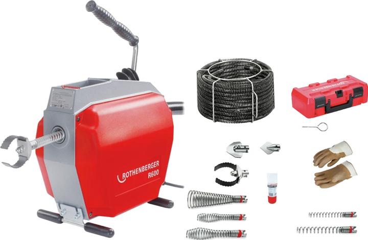 Rothenberger Nettoyeur de tuyaux et canalisations R 600 avec spirale de 22 mm
