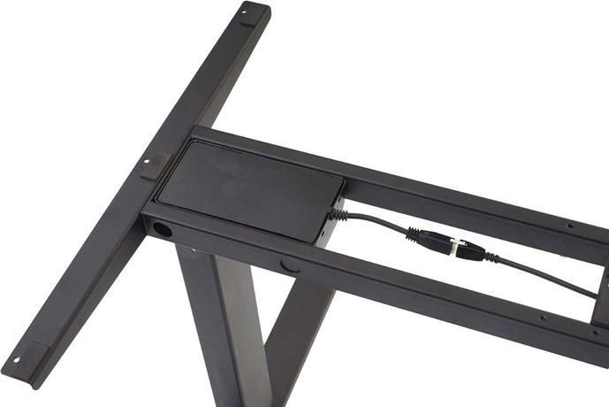 Produktbild Swisshandel24 Gestell, variables Tischgestell für Eck-Schreibtisch, elektrisch höhenverstellbar Memory 45kg - schw