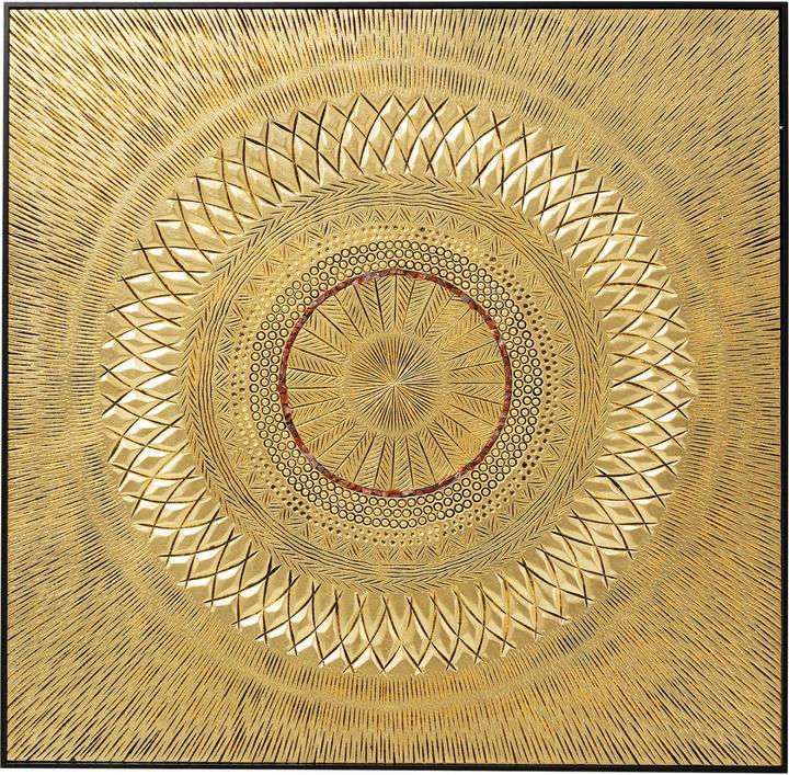 Produktbild Kare Design Objektbild Art Geometric Circle Gold 120x120cm (120 x 120 cm)