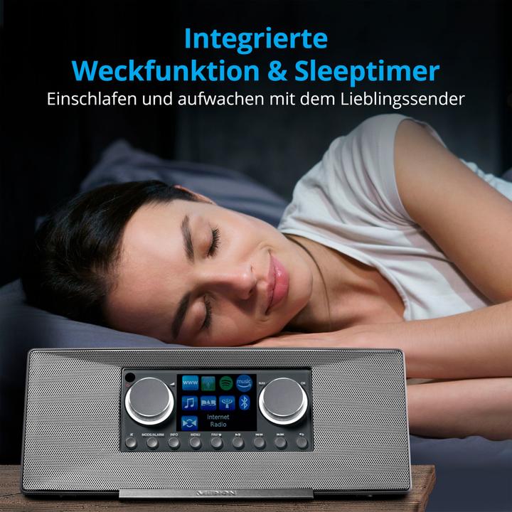 Actual product image Medion MD 89289 Stereo Internet radio grey (Web radio, DAB+, FM, Bluetooth, Wi-Fi)